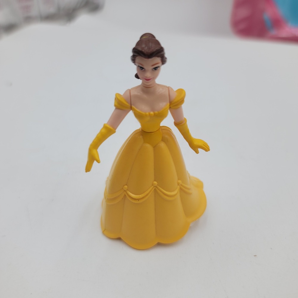Disney Belle Beauty and the Beast Burger King Toy Figure Yellow Ballgown Dress